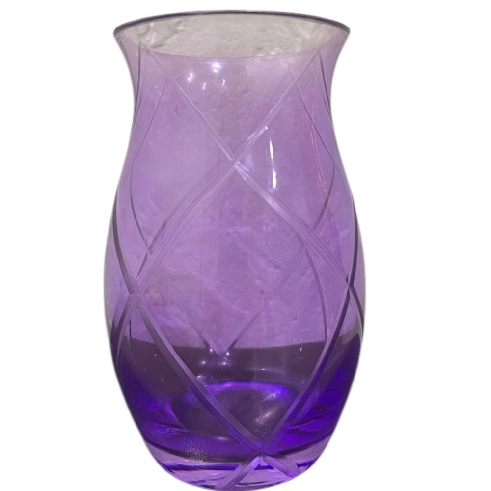 Better Homes And Gardens Purple Glass Vase - Picture 3 of 5